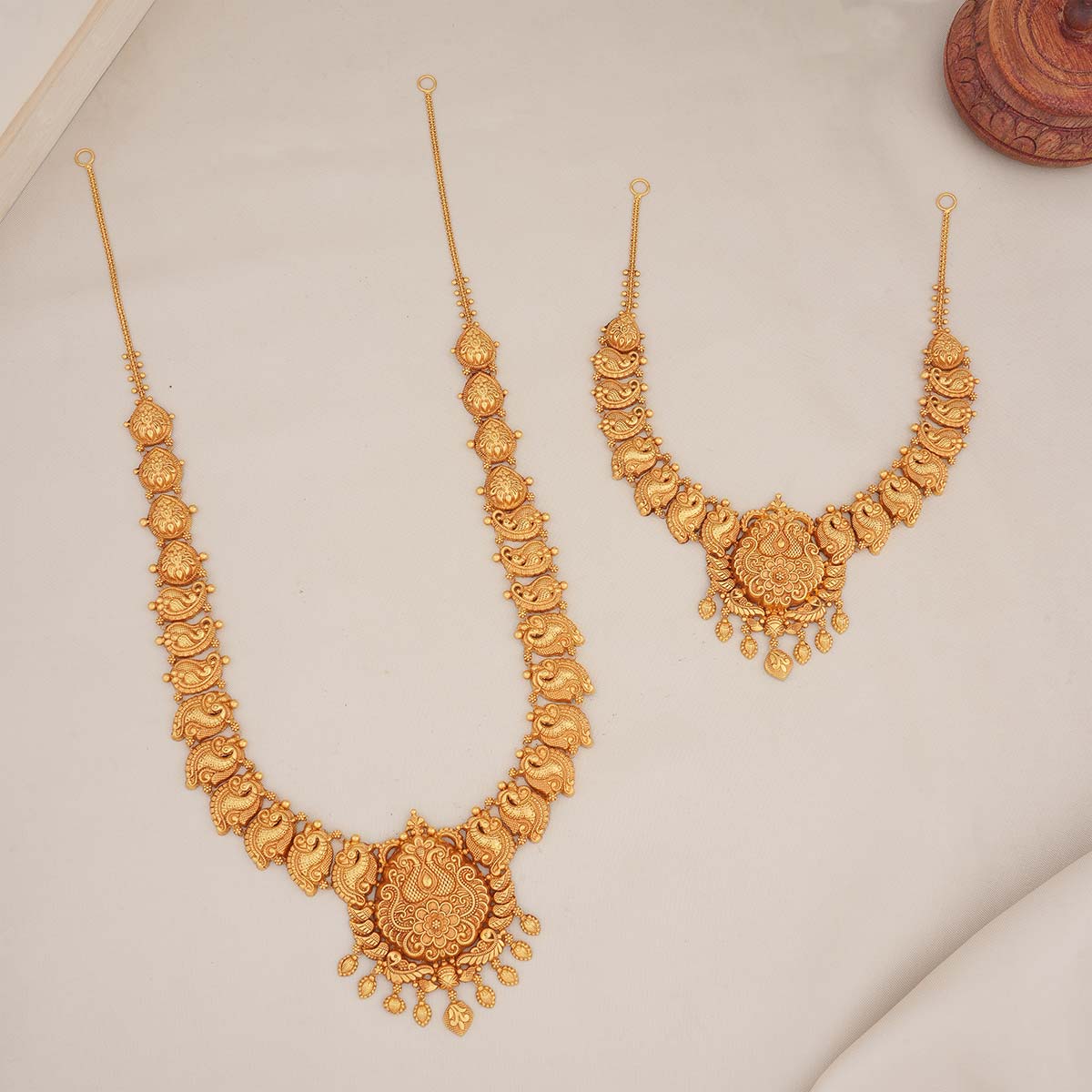 Vishithra Nagas Long &amp; Short Necklace