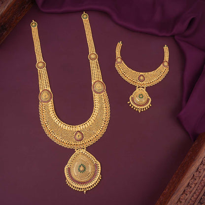 Captivating Gold Short &amp; Long Necklace