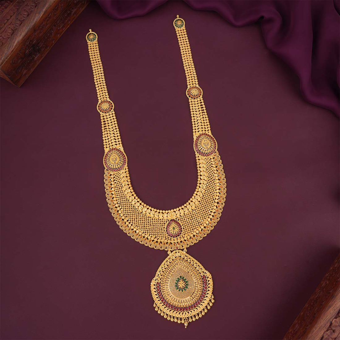 Captivating Gold Short &amp; Long Necklace