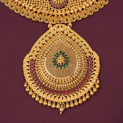 Captivating Gold Short &amp; Long Necklace
