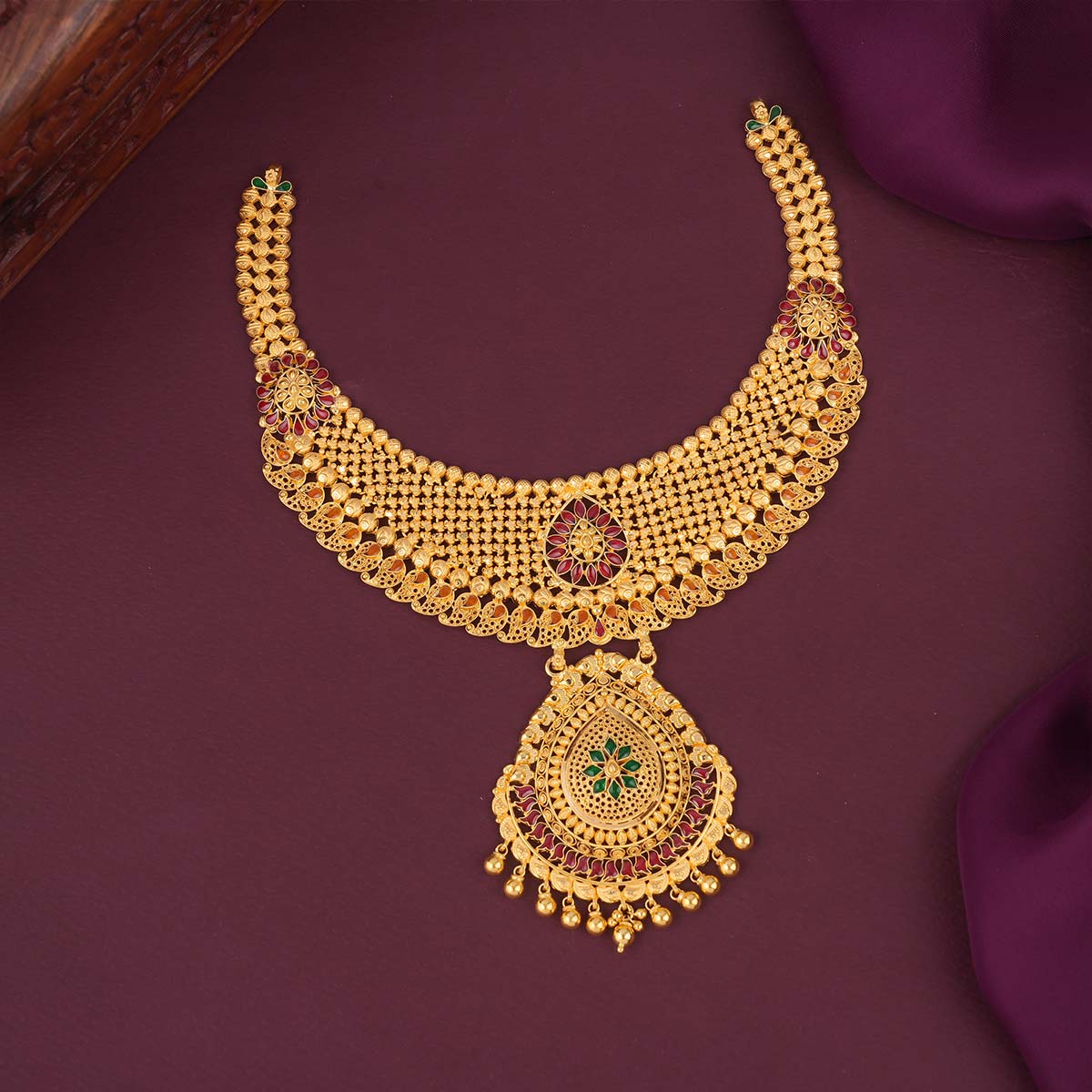 Captivating Gold Short &amp; Long Necklace