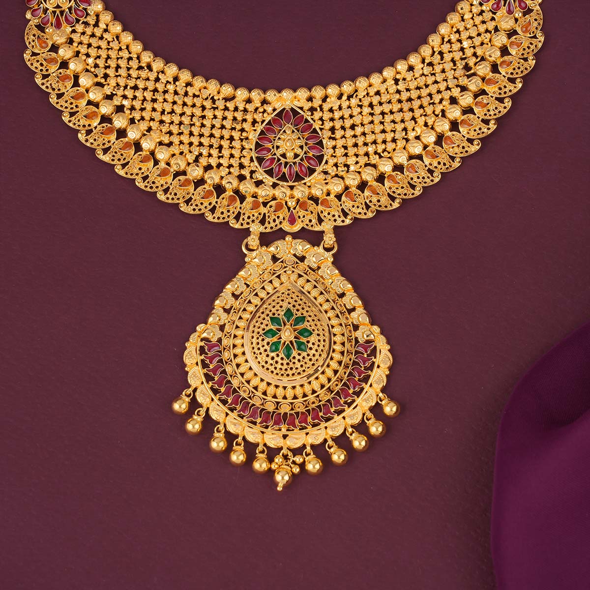 Captivating Gold Short &amp; Long Necklace