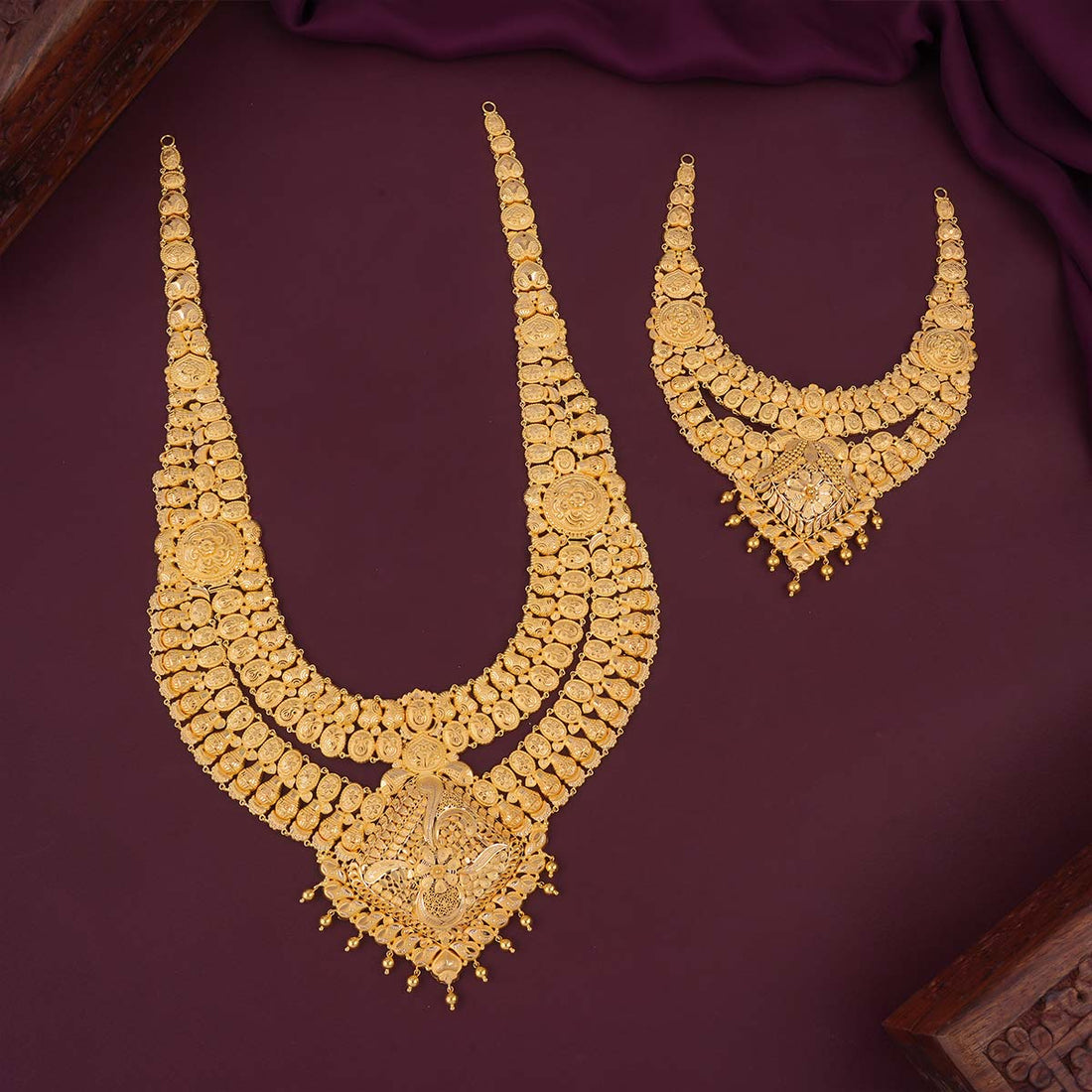 Golden Glow Short &amp; Long Necklace