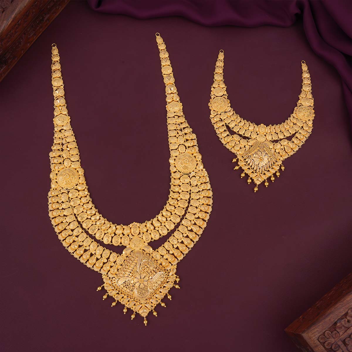 Golden Glow Short &amp; Long Necklace