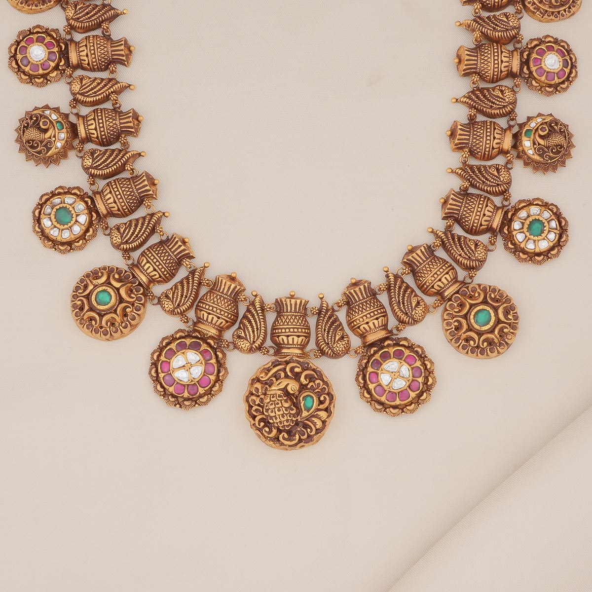 Eye-Catchy Antique Nagas Necklace