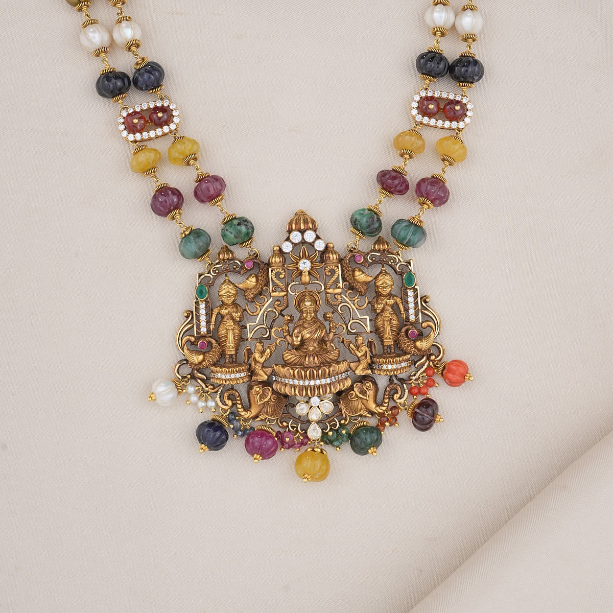 Beautiful Lakshmi Victorian Long Necklace