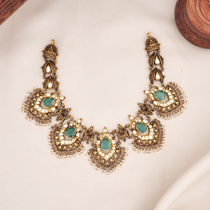 Hridvika Antique Short Necklace