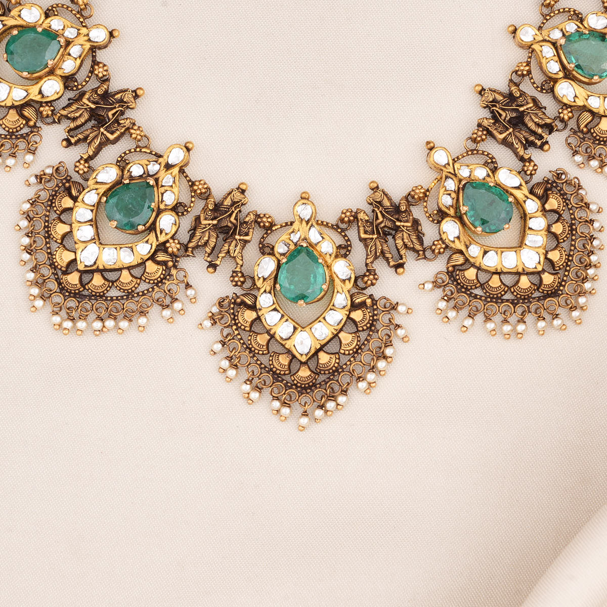 Hridvika Antique Short Necklace