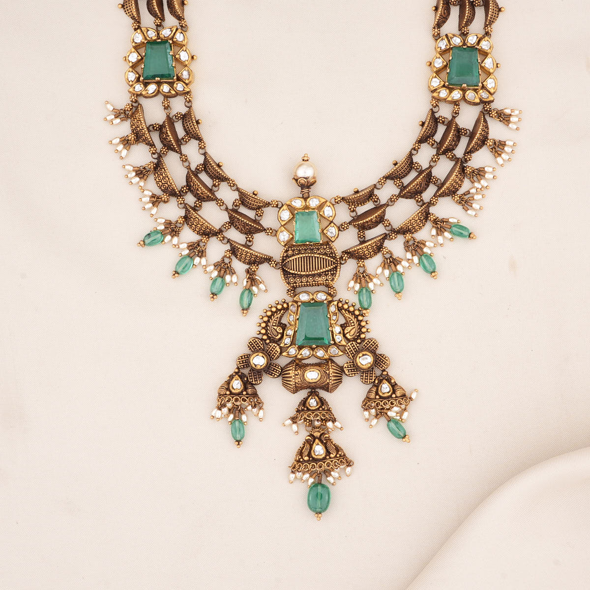 Grandeur Nagas Antique Long Necklace