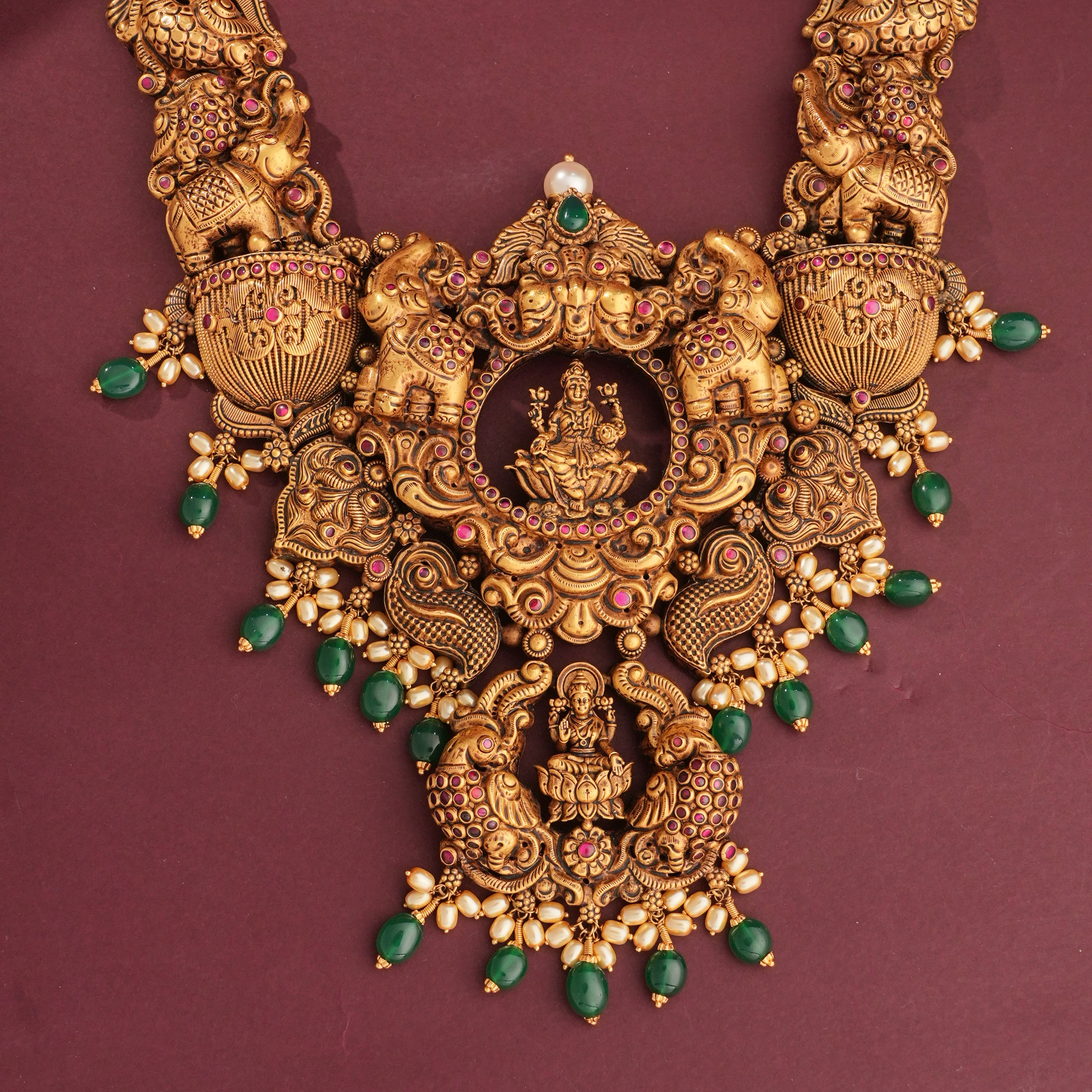 Shanvikaa Nagas Antique Necklace