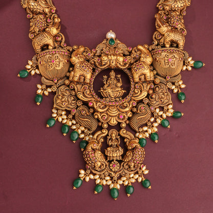 Shanvikaa Nagas Antique Necklace