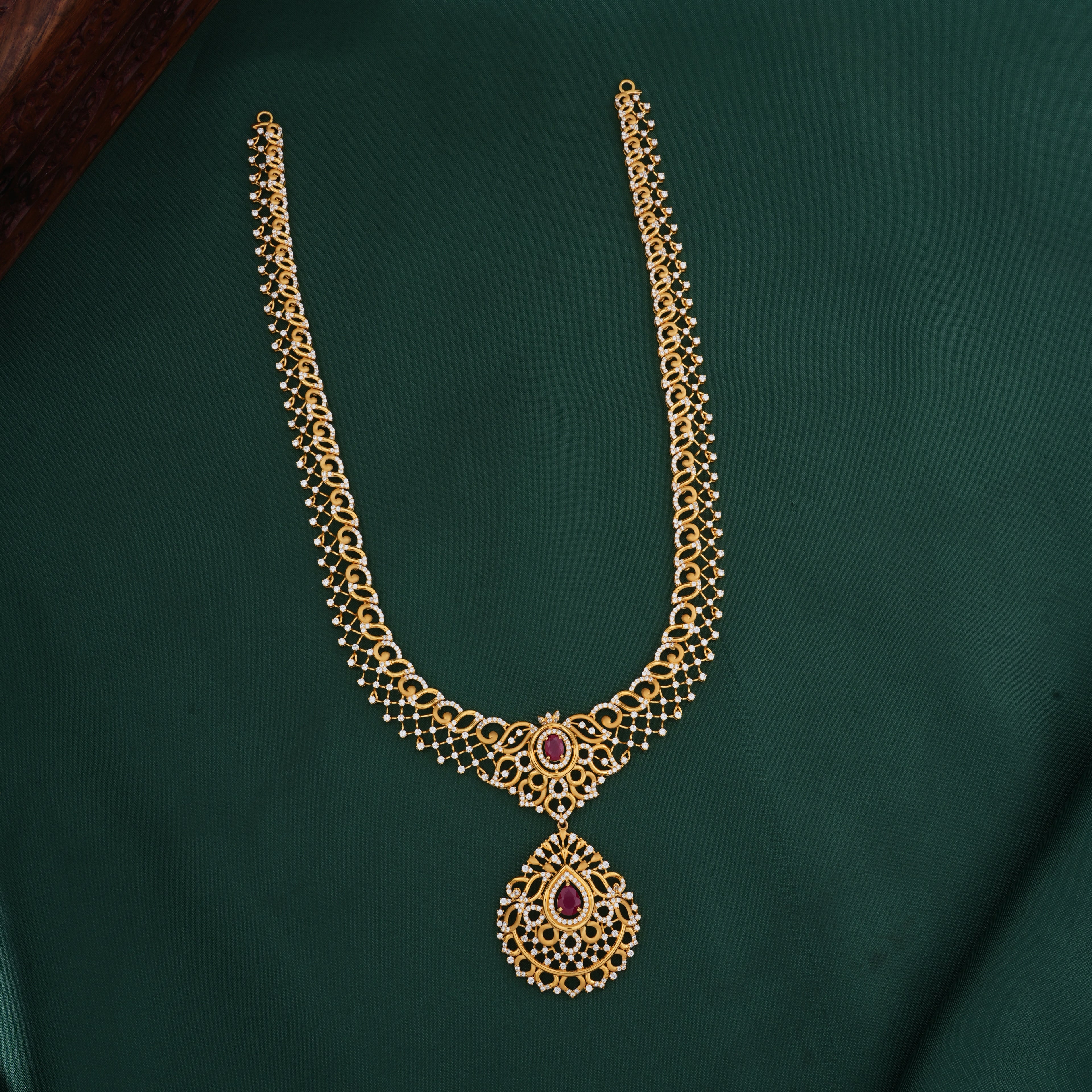 Sparkle Charm Long Necklace