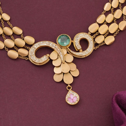Chic &amp; Trendy Antique Short Necklace Set