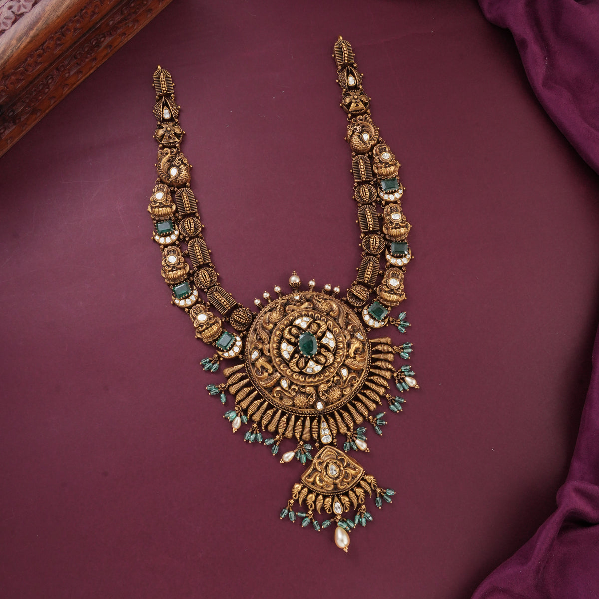 Entrancing Antique Long Necklace