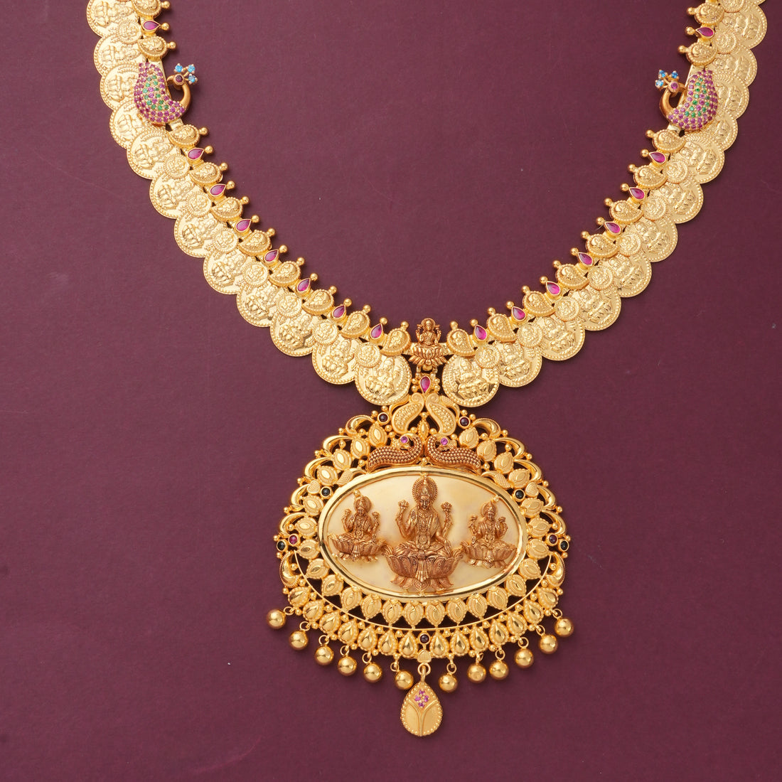 Shanvika Gold Long Necklace
