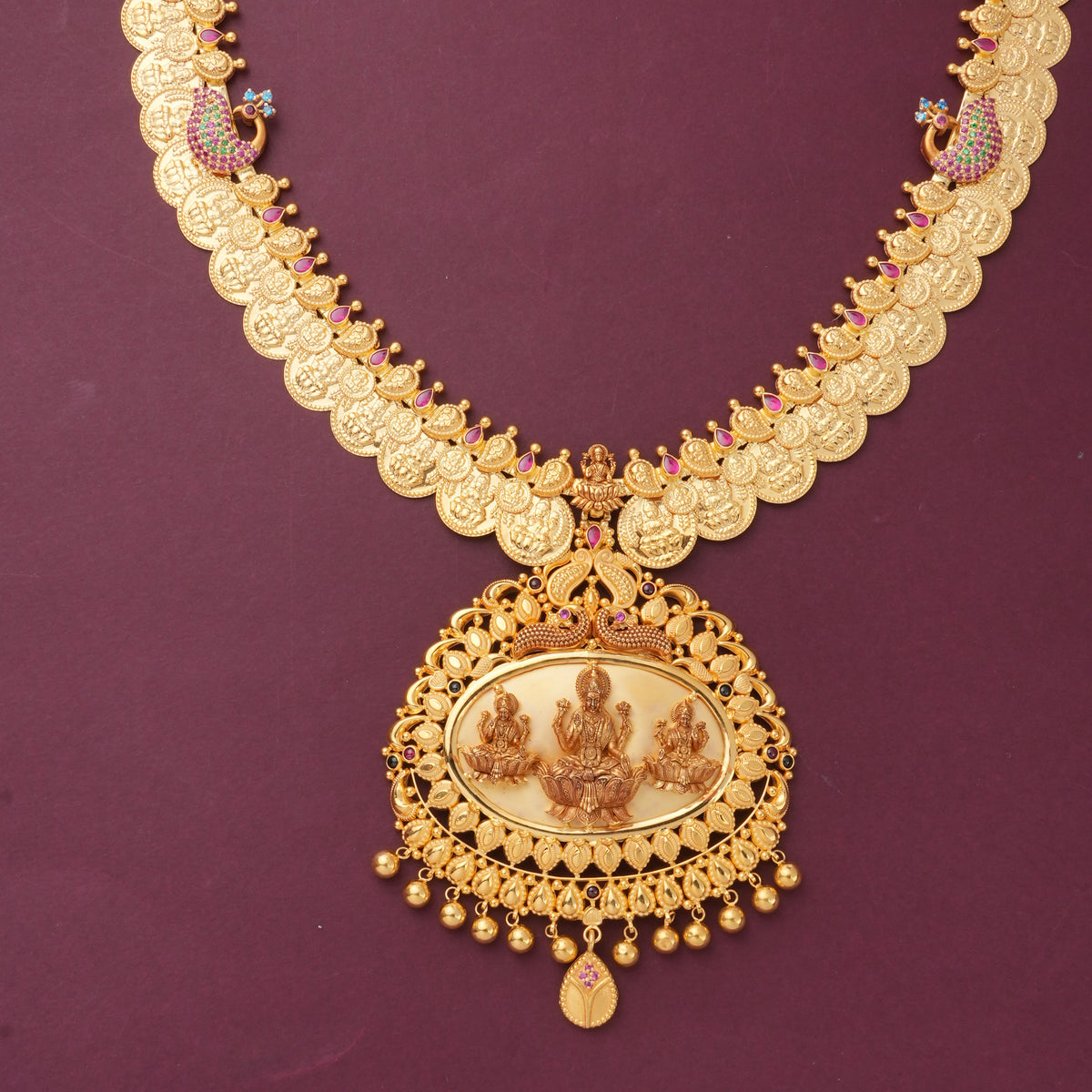 Shanvika Gold Long Necklace