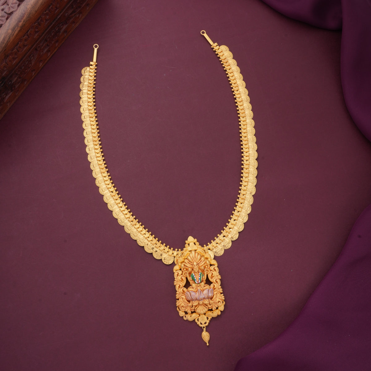 Lakshmi Gold Long Necklace