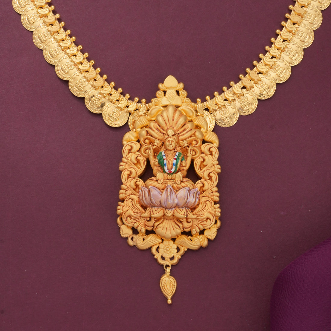 Lakshmi Gold Long Necklace