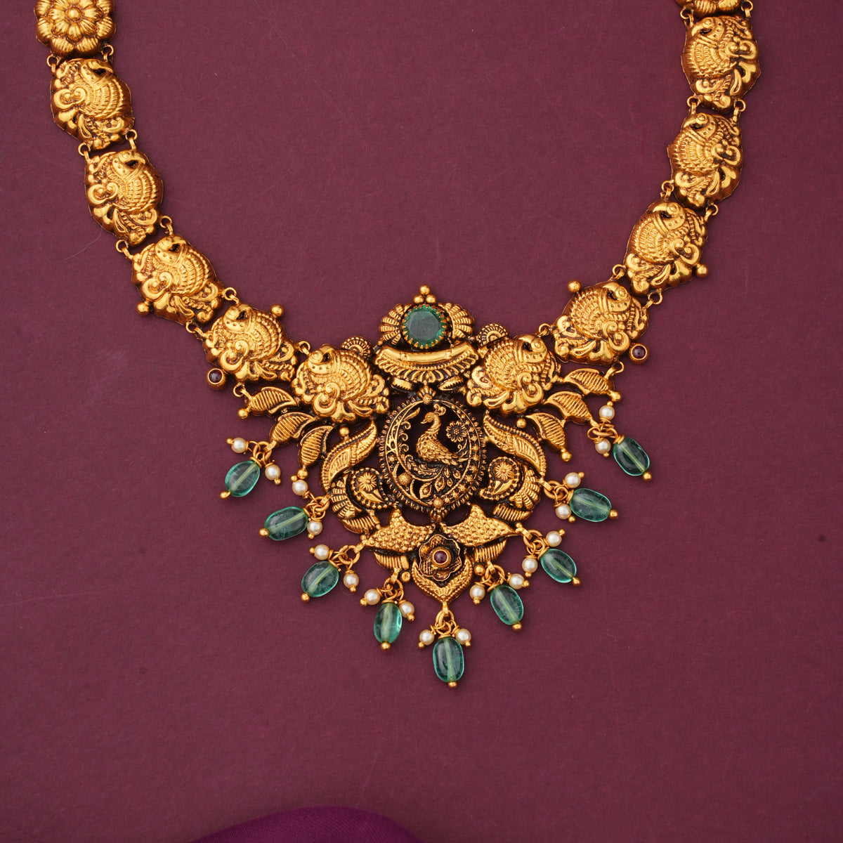 Majestic Antique Short &amp; Long Necklace Set