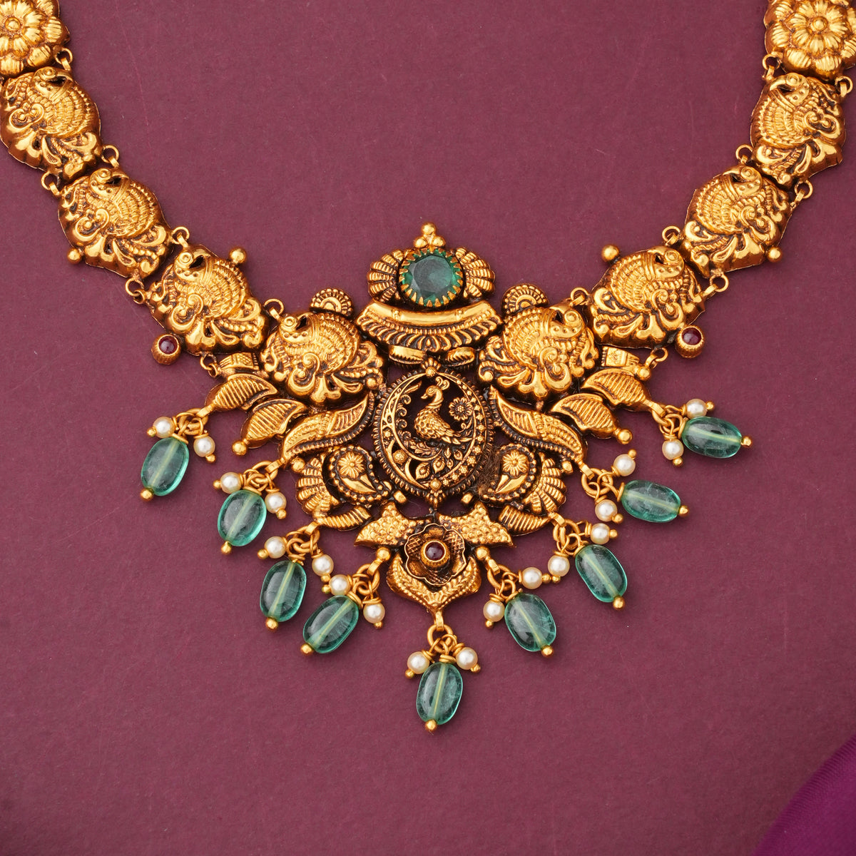 Majestic Antique Short &amp; Long Necklace Set