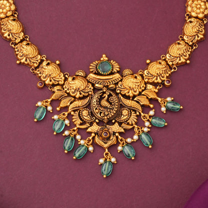 Majestic Antique Short &amp; Long Necklace Set