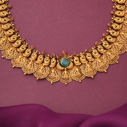 Charming Antique Long Kaasu Maalai Necklace