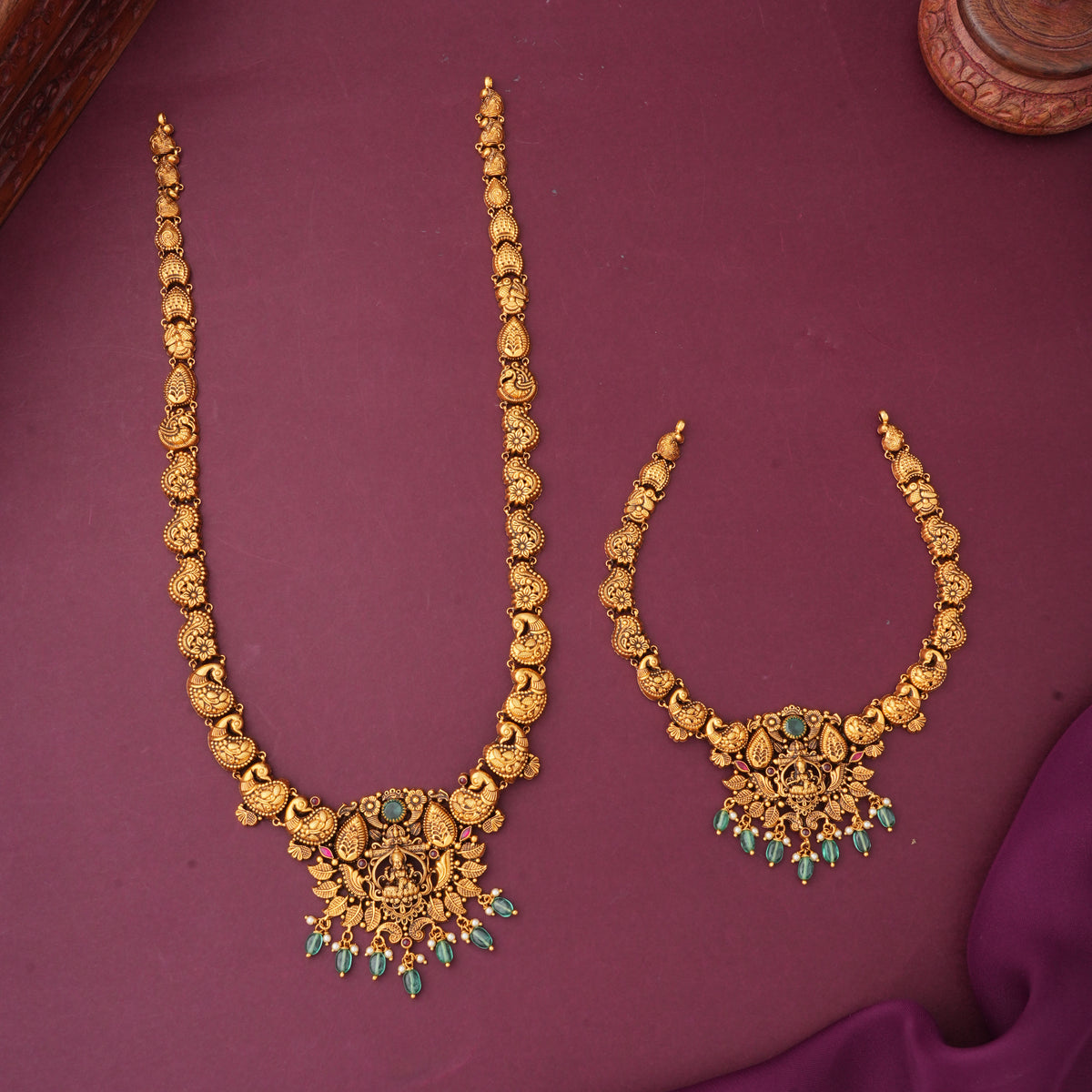 Unique Antique Short &amp; Long Necklace Set