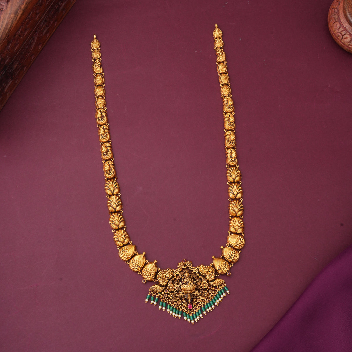 Anvikha Charm Antique Short &amp; Long Necklace Set