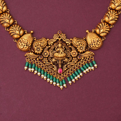 Anvikha Charm Antique Short &amp; Long Necklace Set