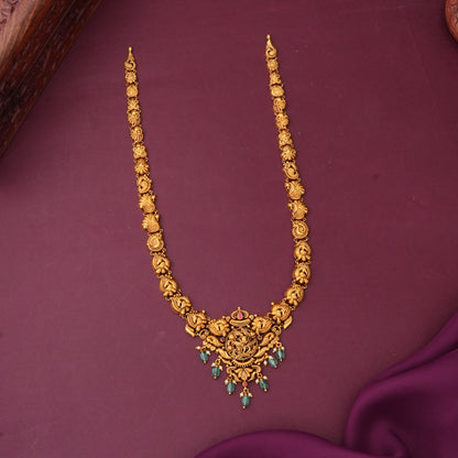 Yaadhavi Antique Short &amp; Long Necklace Set