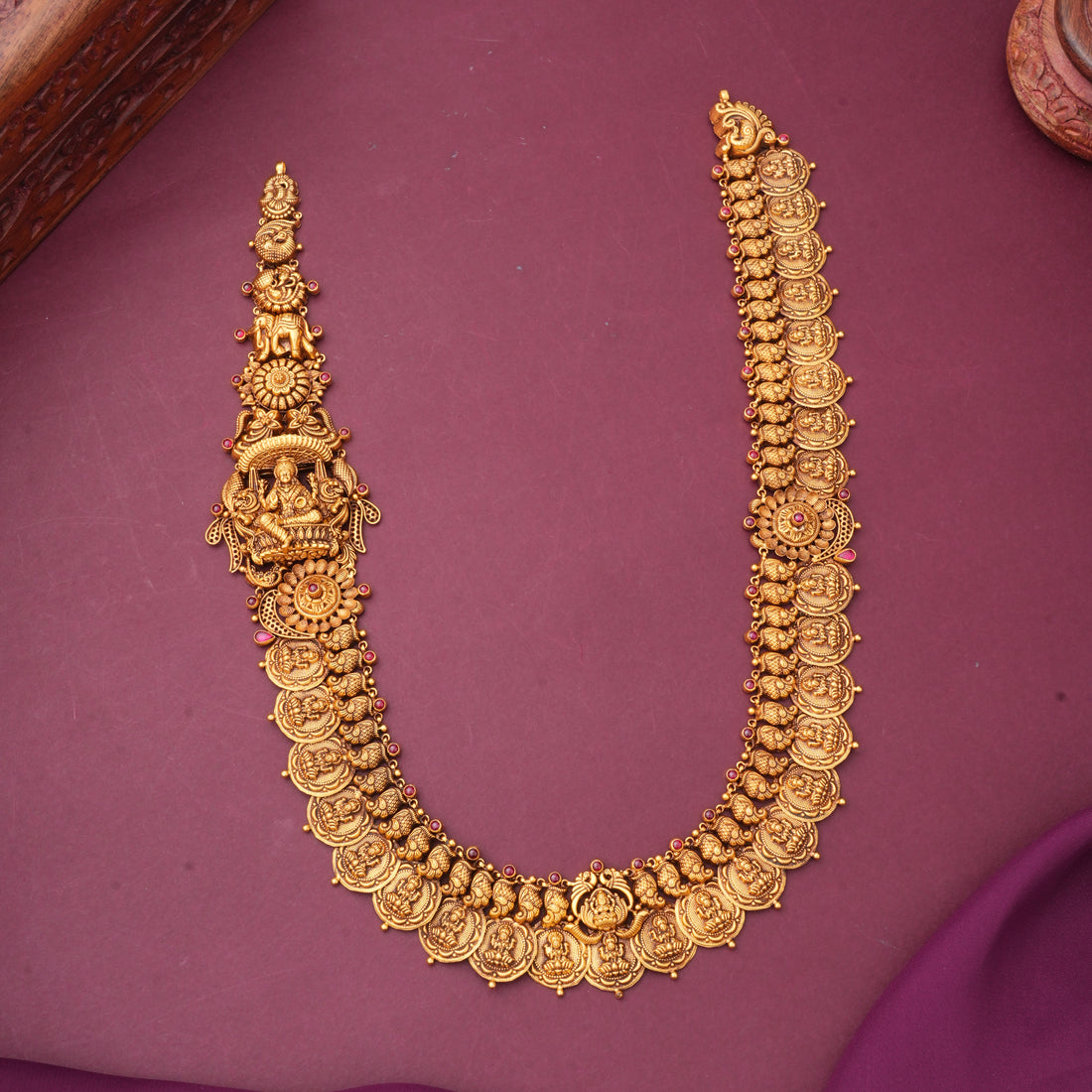 Antique Long Kaasu Maalai Necklace