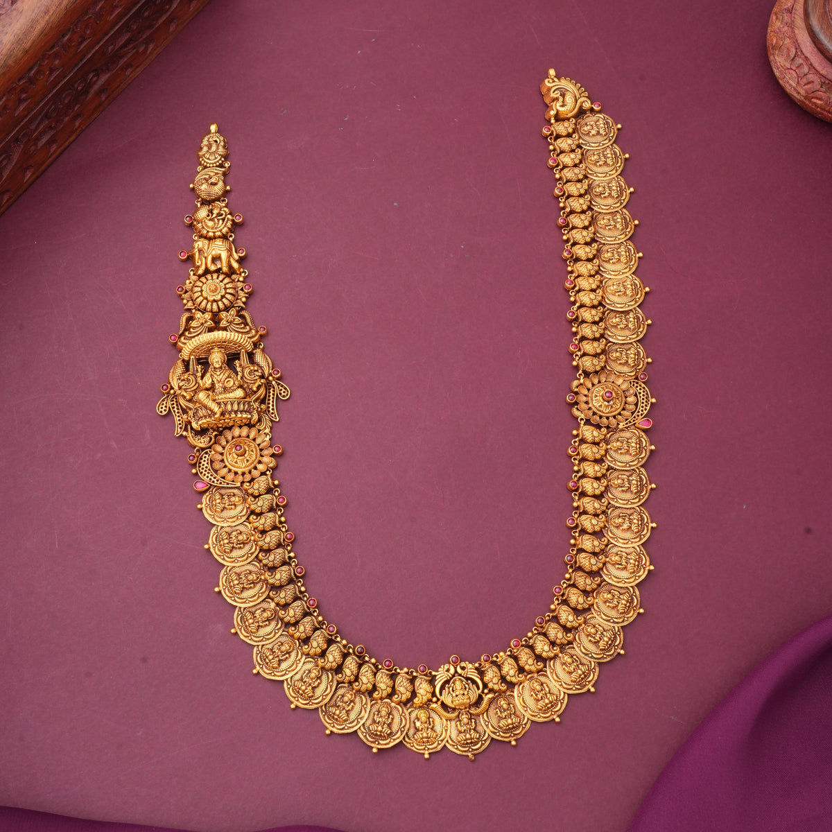 Antique Long Kaasu Maalai Necklace