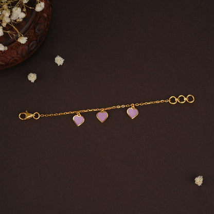 Pink Heart Kids Bracelet