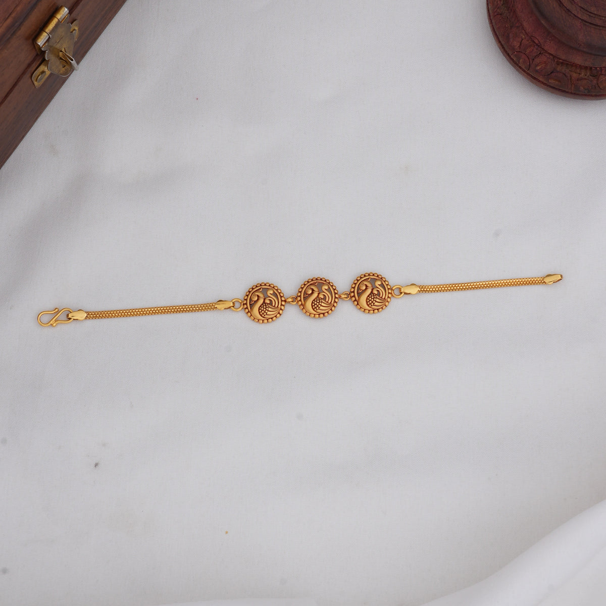 Swan Inspired Gold Bracelet