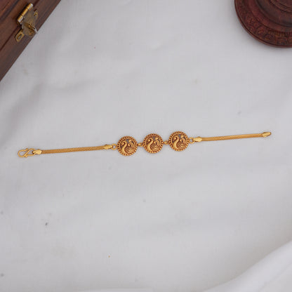Swan Inspired Gold Bracelet