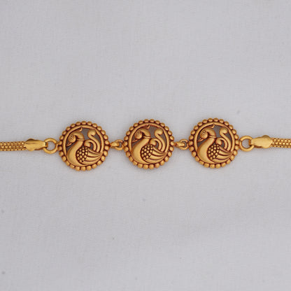 Swan Inspired Gold Bracelet