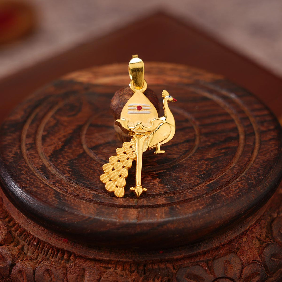 Peacock and Vel Pendant