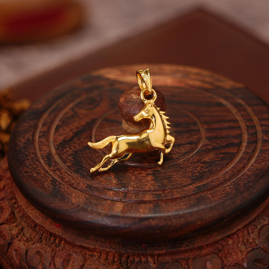 Golden Horse Pendant