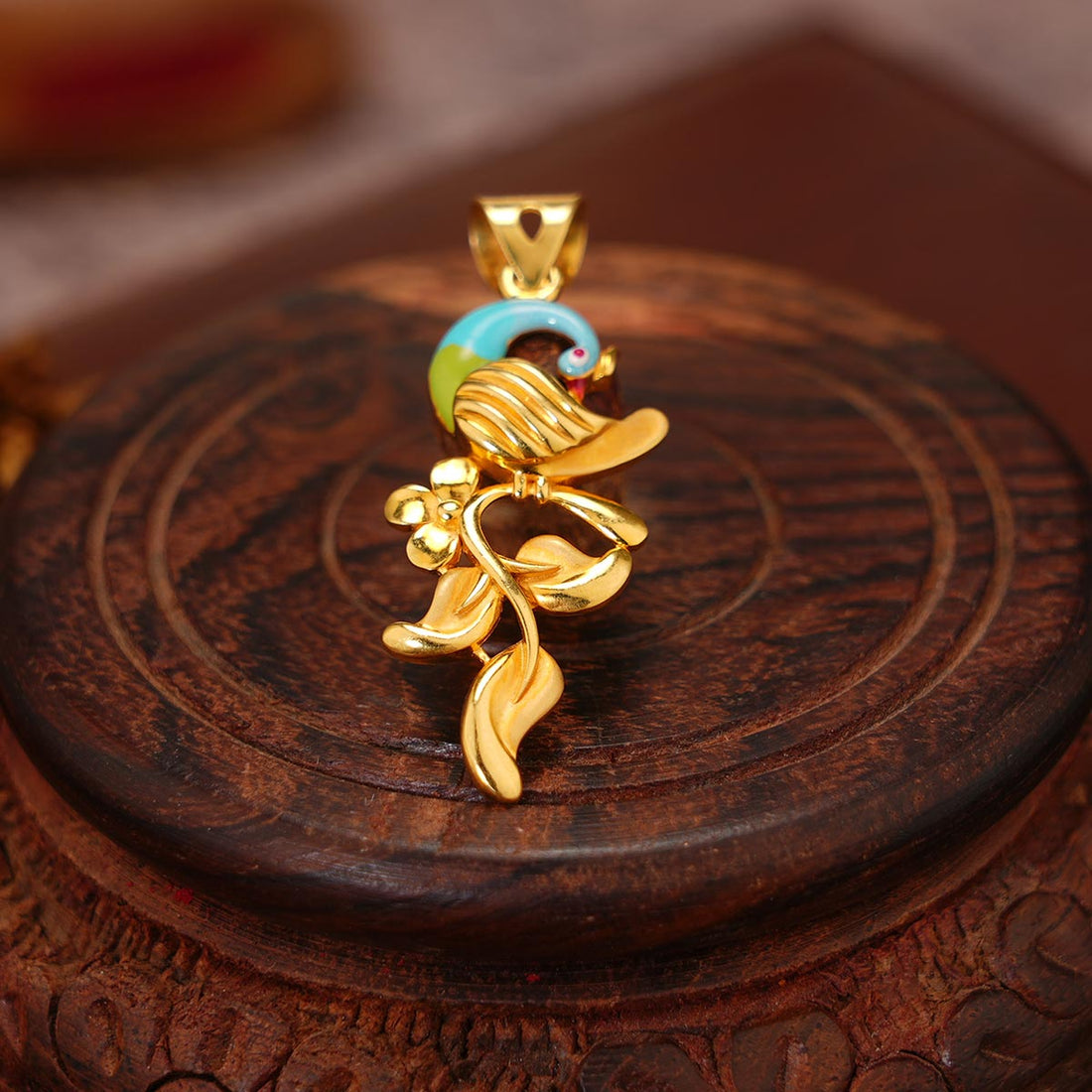 Colourful Peacock Pendant