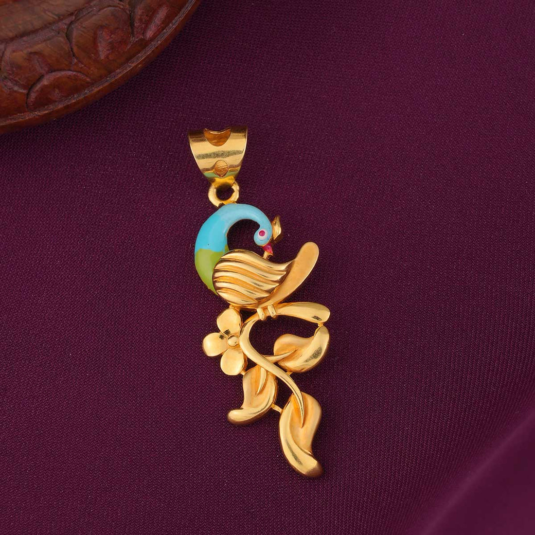 Colourful Peacock Pendant