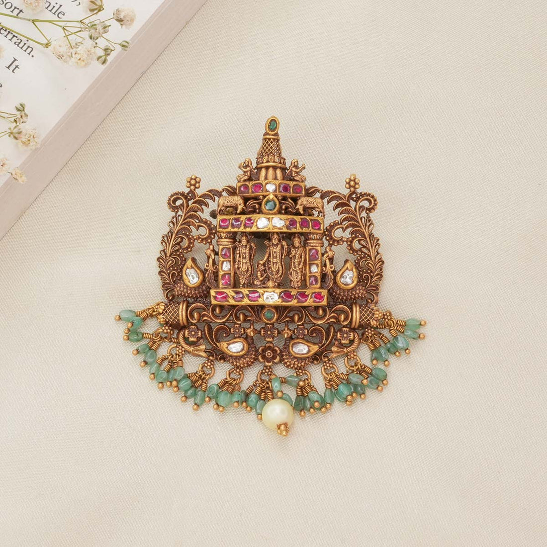 Temple Glow Antique Pendant