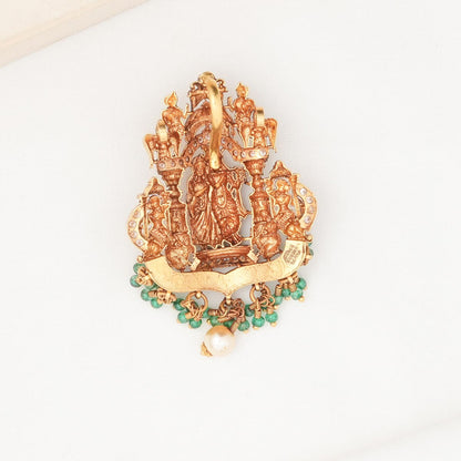 God Radha Krishna Antique Pendant