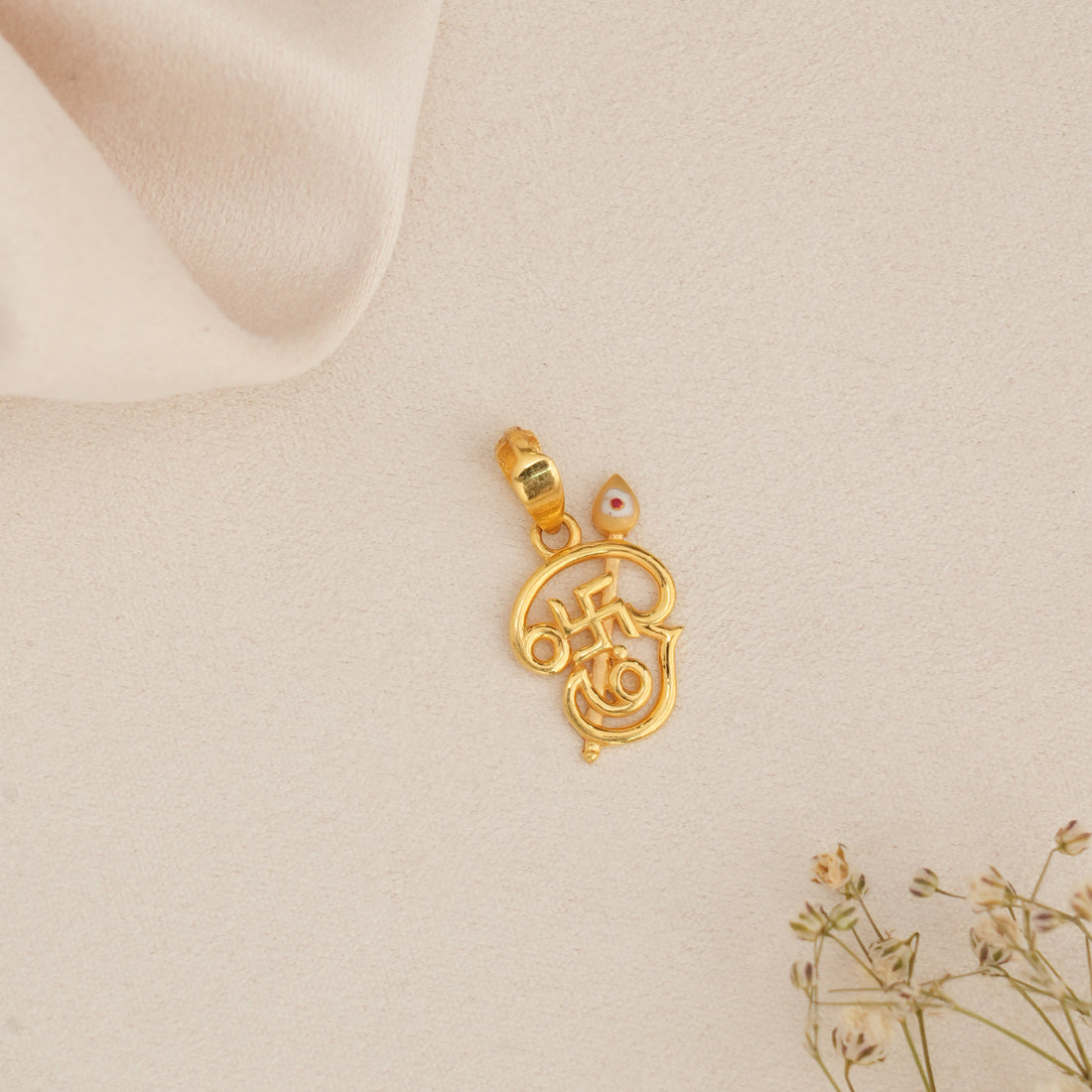 Divine Om Gold Pendant