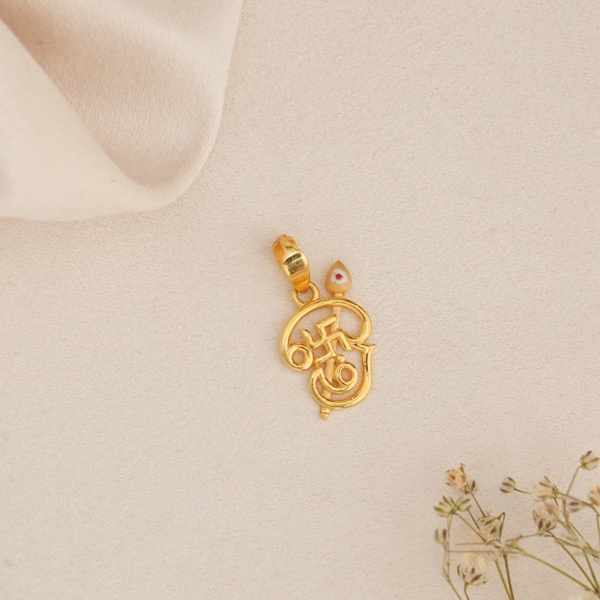 Divine Om Gold Pendant
