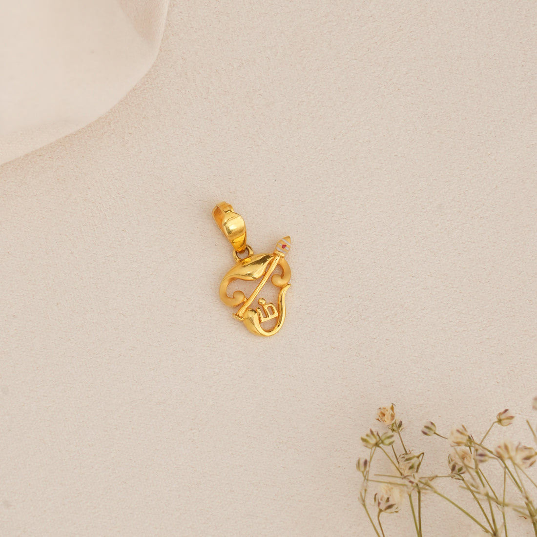 Om Gold Pendant