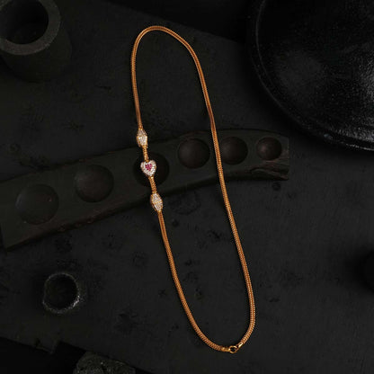 Sparkle Heart Mugappu Chain