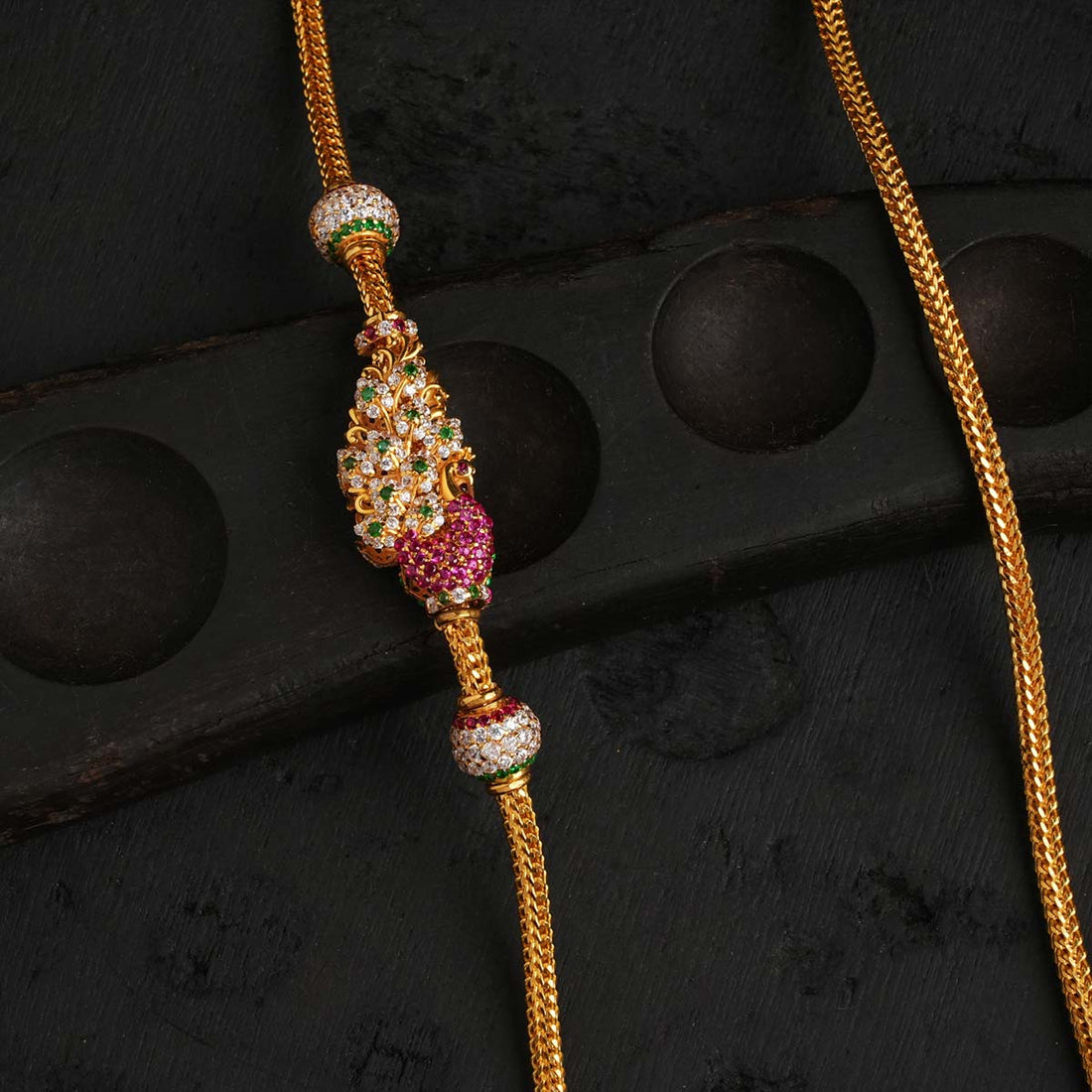 Peacock Mugappu Chain