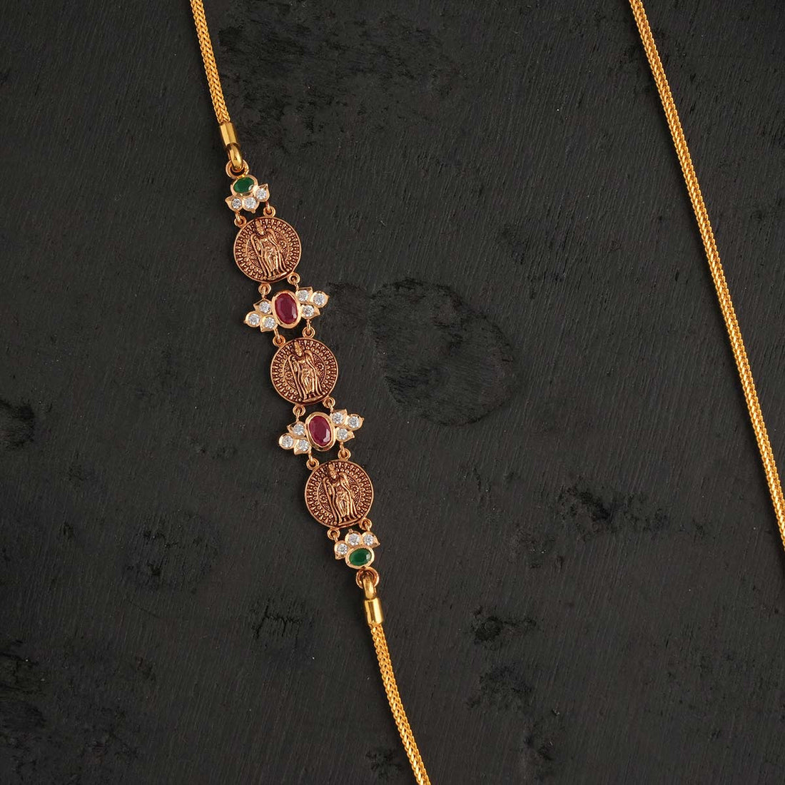 Golden Charms Mugappu Chain