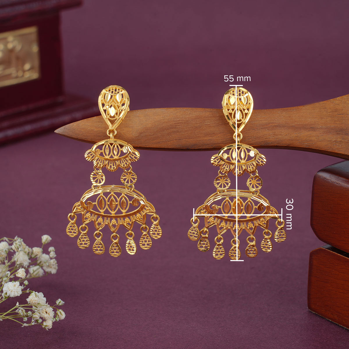 Mansi Long Earrings