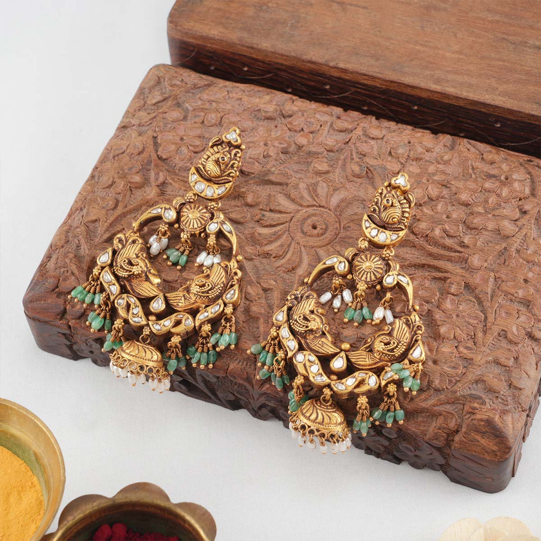Admirable Antique Bridal Earrings
